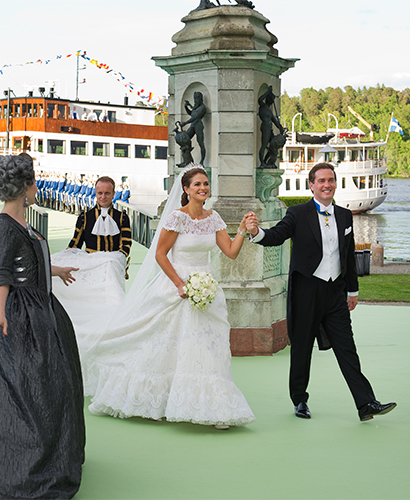 Bröllop Kungliga brudklänningar Prinsessan Madeleine utställning  Rikssalen Kungliga slottet 2016